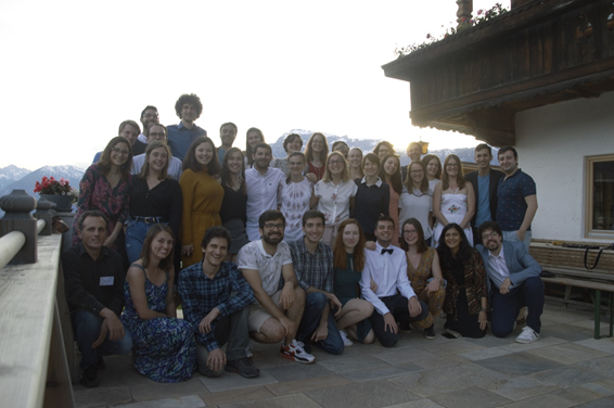 Group picture during the retreat fancy night