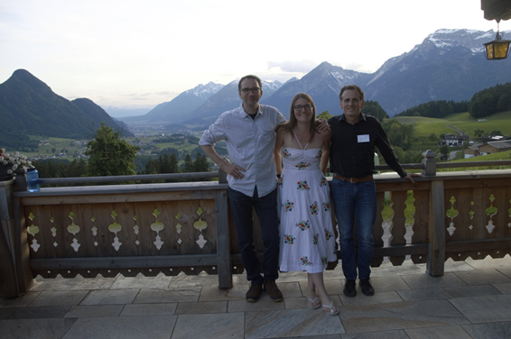 Three of the invited professors, from left to right: Prof. Reichenbach, Prof. Emily King and Prof. Albert Compte. Sadly Dr. Nora Heinzelmann left before the picture.
